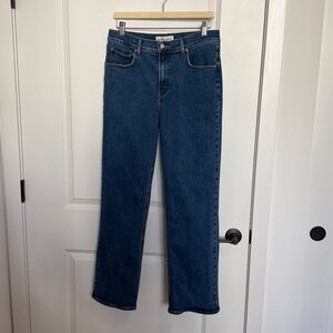 Denim Forum The 90’s Snatched Mid-Rise Straight